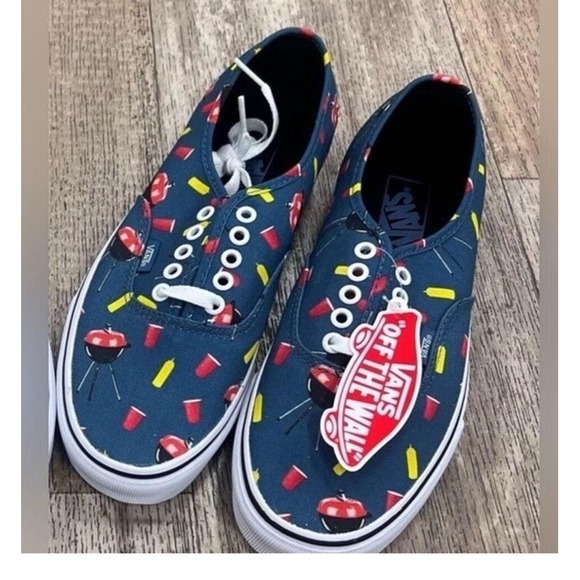 NWT Vans‎ Authentic Blue Ashes/True White Ankle-High Canvas Size 8 Men
